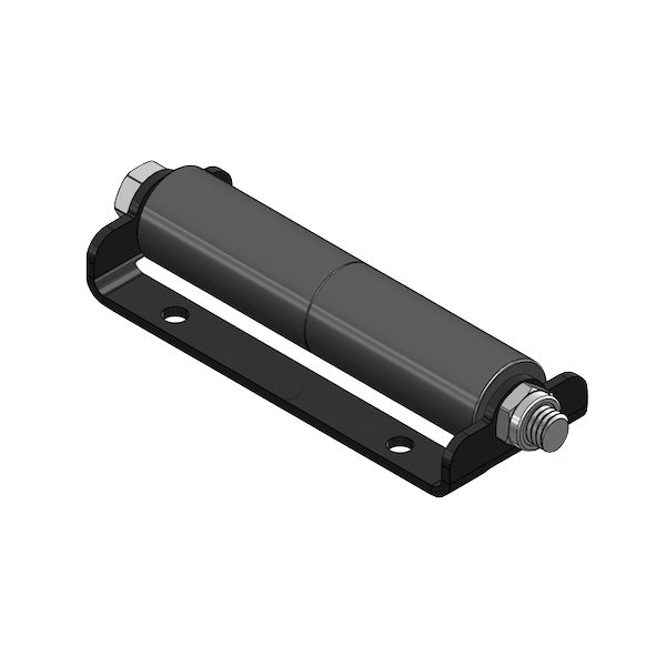 Global Slide Out Roller, Surface Mount, Model No205, Powder Coat Black Mounting Bracket. SOR-SM-205-2006 - main